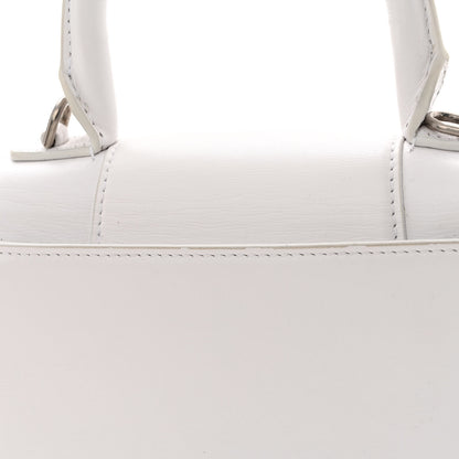 Balenciaga Shiny Box Calfskin Strass Hourglass Top Handle Bag XS White 12 of 16