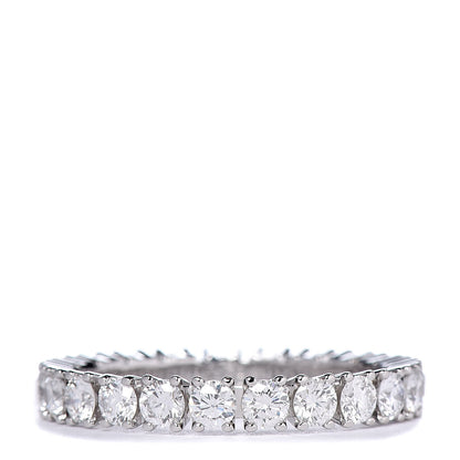 Cartier Platinum Diamond 1.58ct Eternity Ring 56 7.5 3 of 7