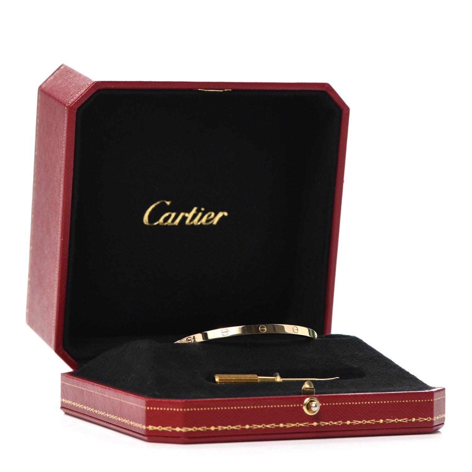 Cartier 18K Yellow Gold Small LOVE Bracelet 17 4 of 5