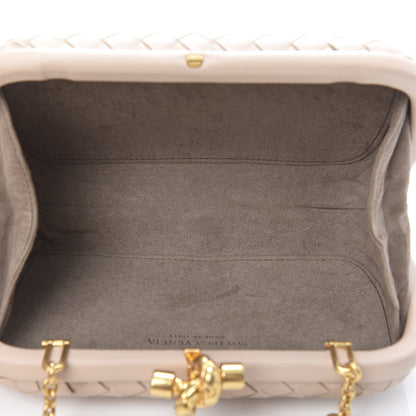 Bottega Veneta Nappa Intrecciato Chain Knot Clutch Mink 5 of 9