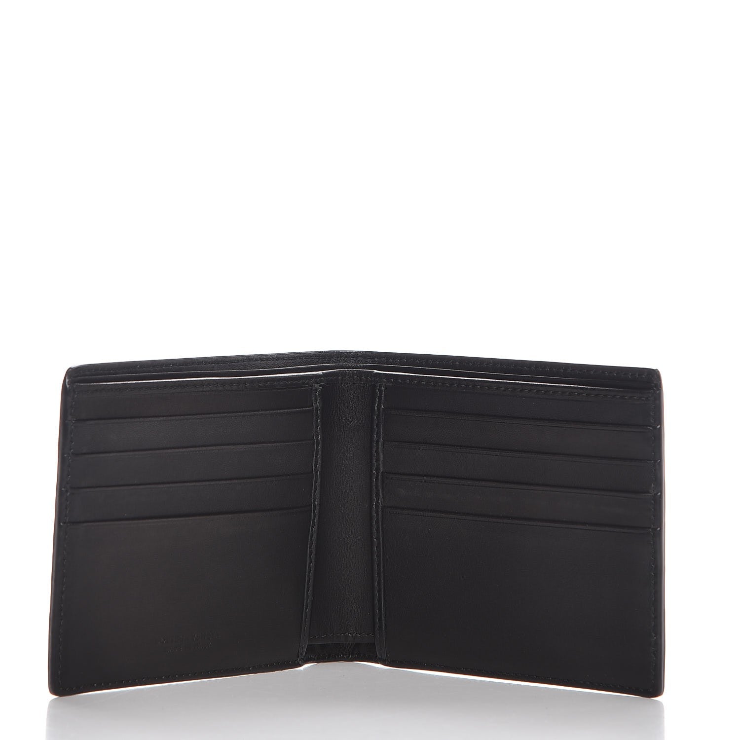 Bottega Veneta Patent Intrecciato Bi-Fold Wallet Nero Black 5 of 6