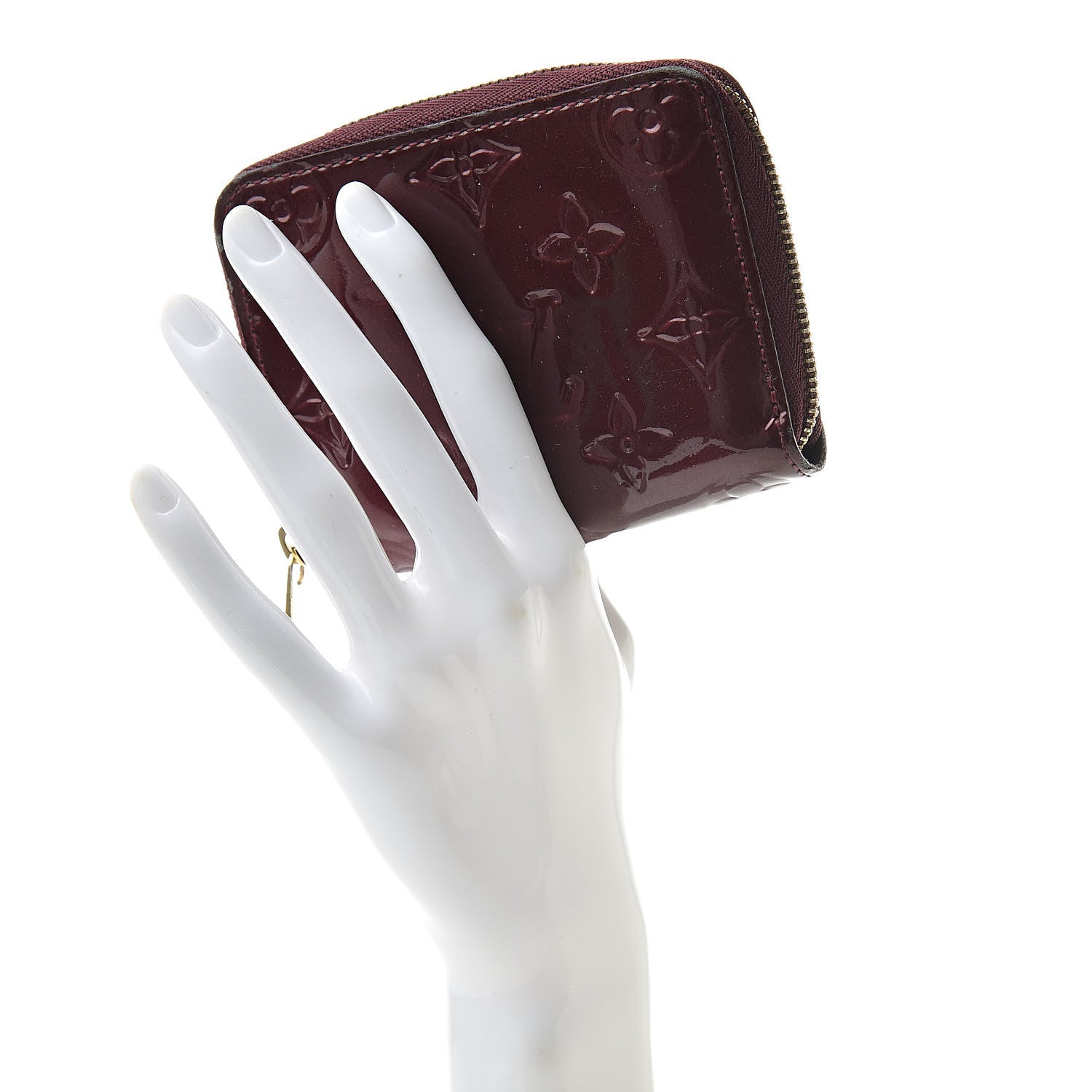 Louis Vuitton Vernis Zippy Coin Purse Wallet Rouge Fauviste 2 of 11