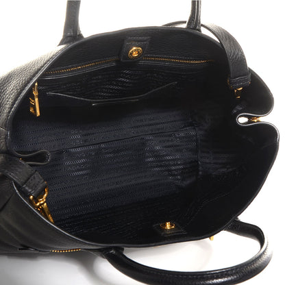 Prada Vitello Daino Tote Nero Black 5 of 12