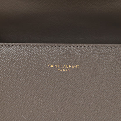 Saint Laurent Grain de Poudre Mini Classic Monogram Cassandra Top Handle Pebble 5 of 9