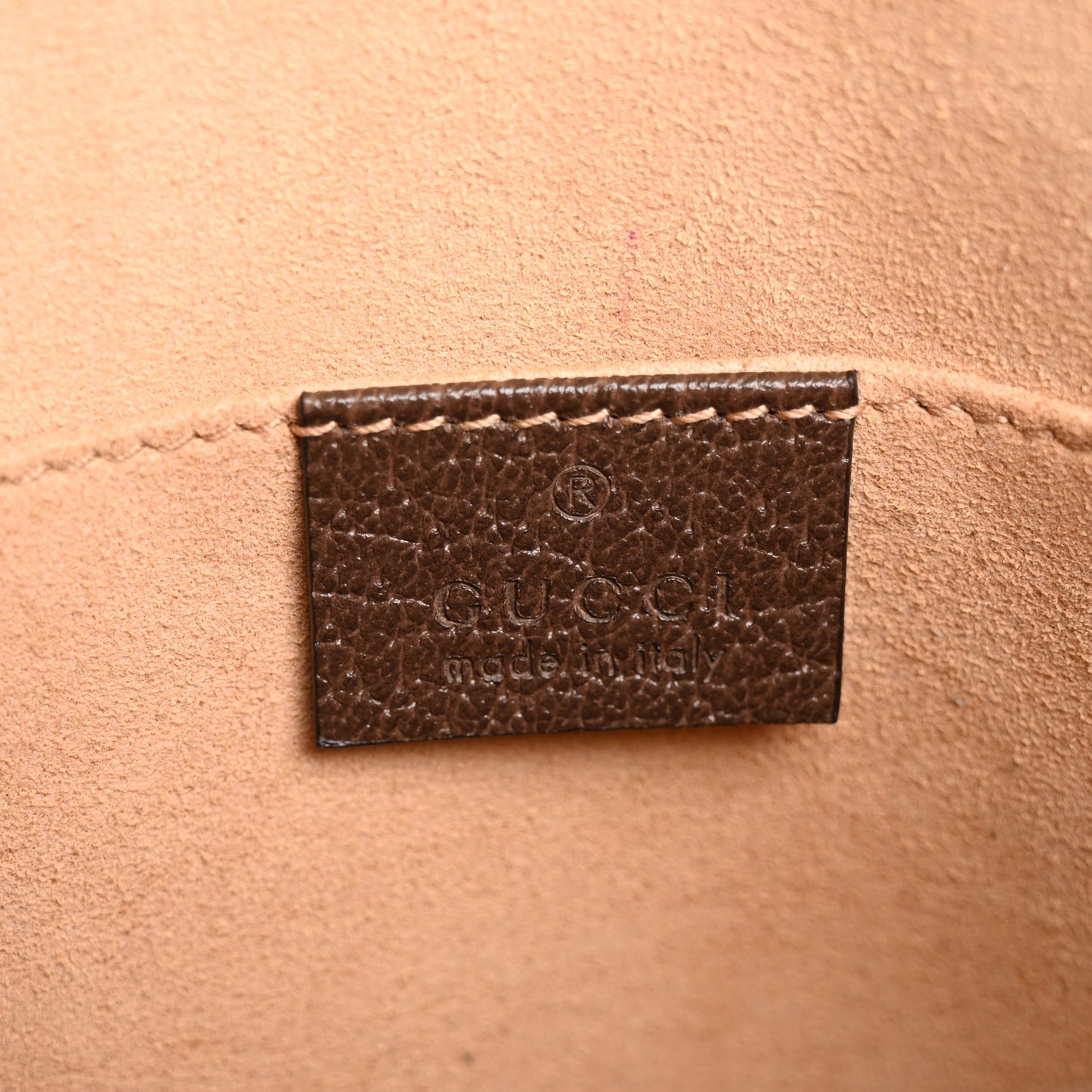 GG Supreme Monogram Web Ophidia Pouch Brown