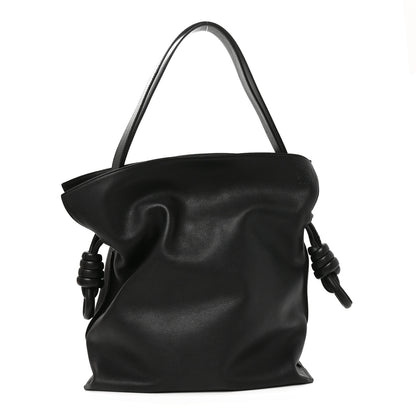 Loewe Calfskin Flamenco Knot Bag Black 1 of 9