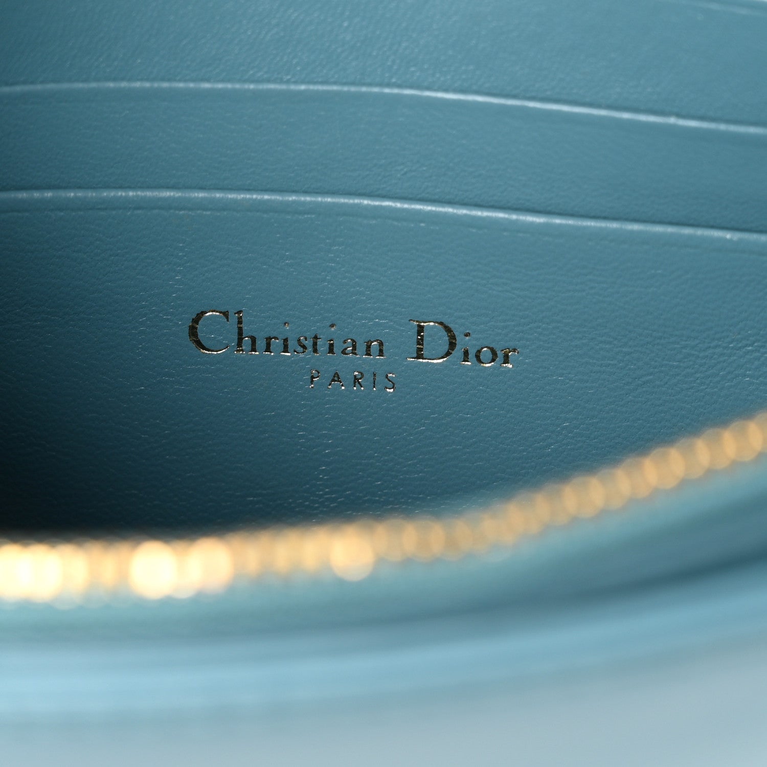 Christian Dior Calfskin Macrocannage Mini Caro Bag Horizon Blue 6 of 10