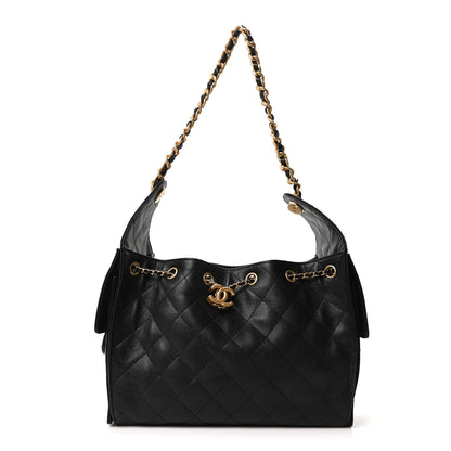 Chanel Caviar Quilted Small Chanel 25 Handbag Black 1 of 11