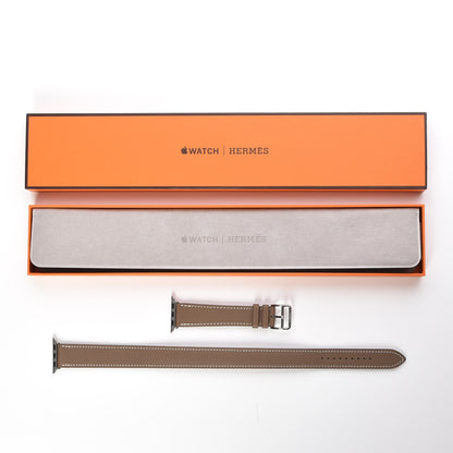 Hermes Swift 38mm Apple Watch Double Tour Band Etoupe 7 of 7