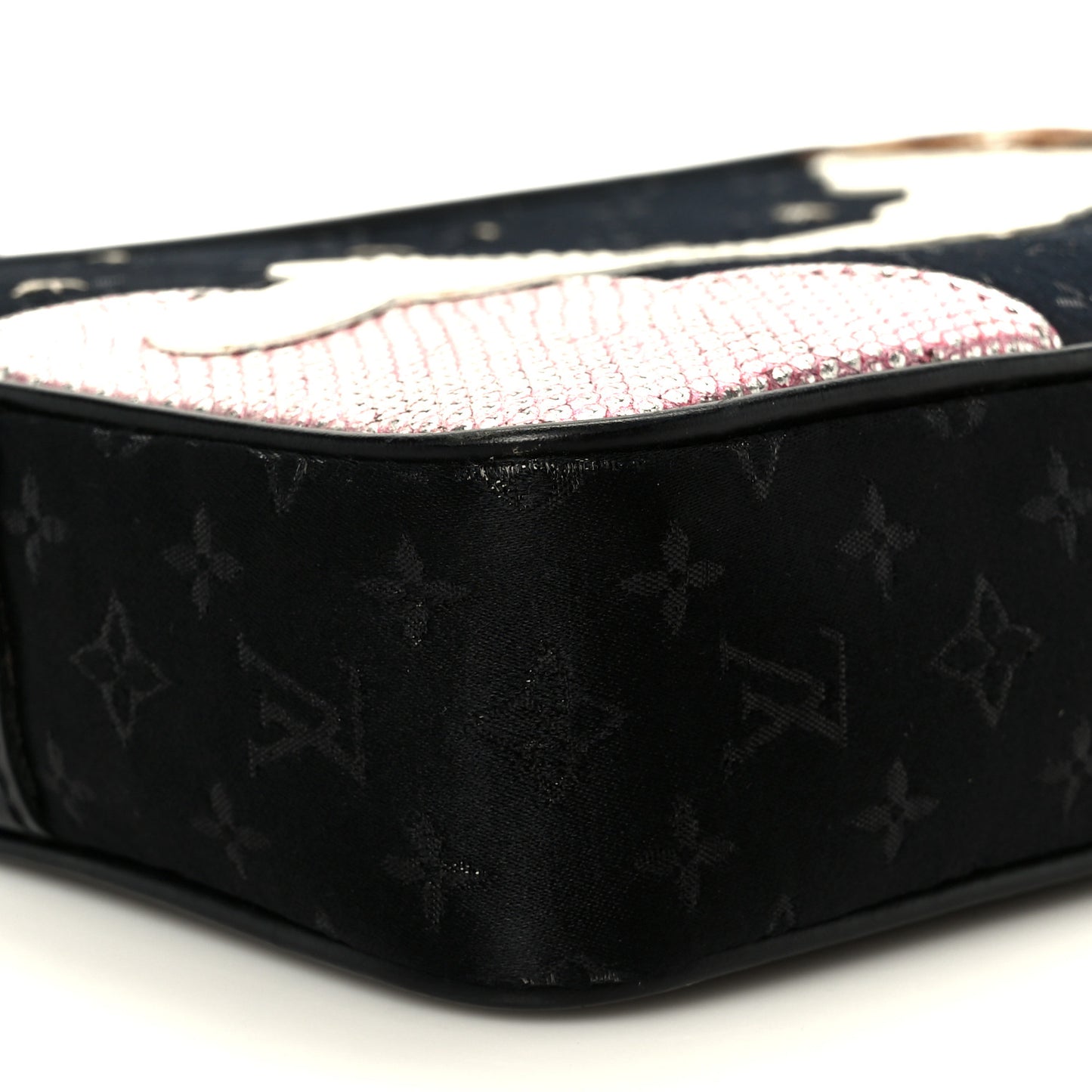 Satin Mini Monogram Conte De Fees Pochette Black