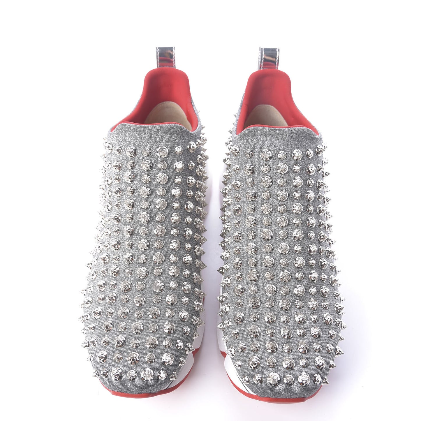 Neo Lame Spike Sock Donna Flat Sneakers 40 Silver