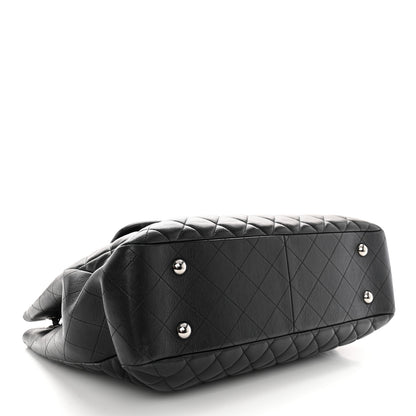 Chanel Calfskin Quilted Flap Tote Black 4 of 10
