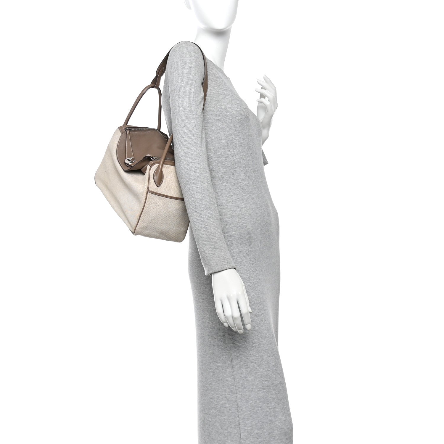 Hermes Toile Swift Lindy 30 Ecru Etoupe 2 of 11