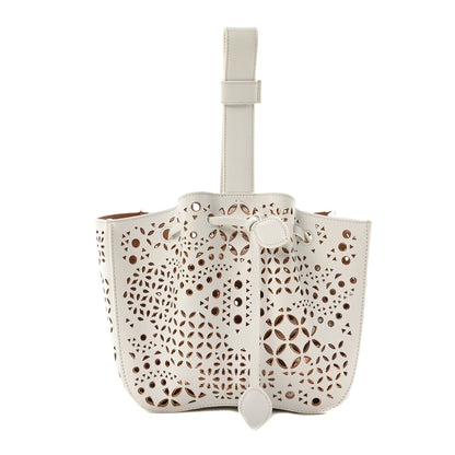 Alaia Lux Calfskin Vienne Rose-Marie 19 Bag White 1 of 10