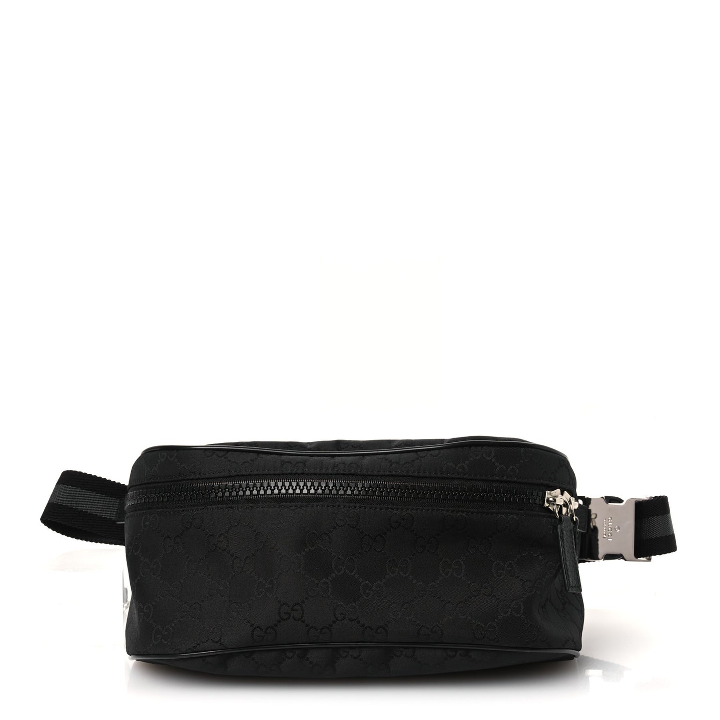 Nylon Monogram Fanny Pack Belt Bag Black