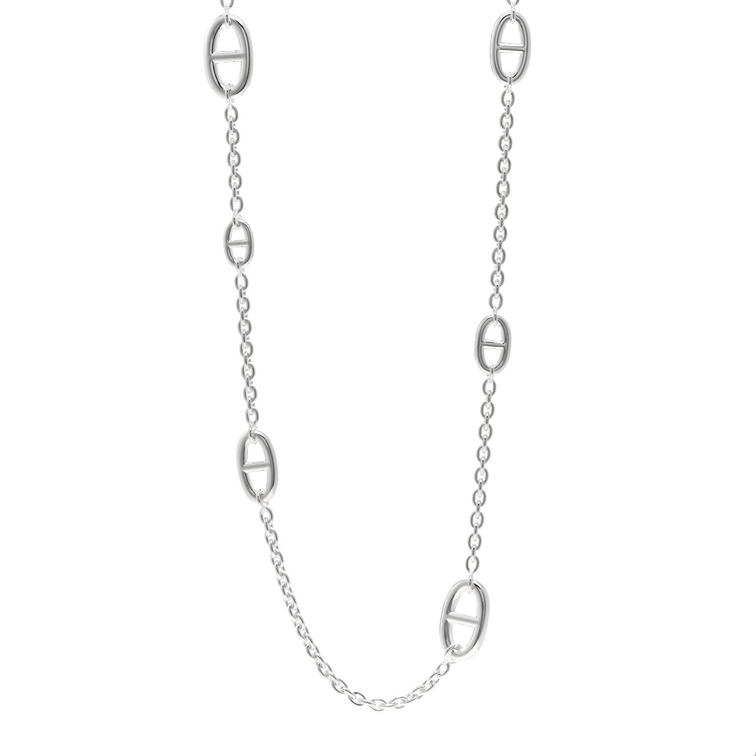 Hermes Sterling Silver Farandole Necklace 80 1 of 5
