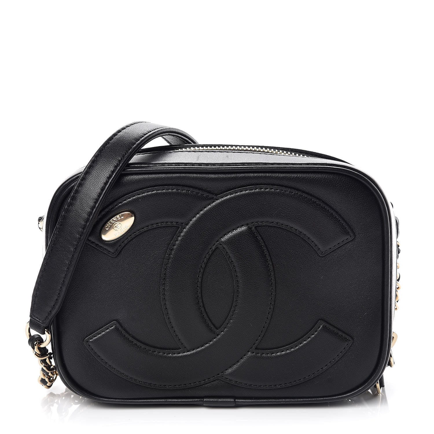 Chanel Calfskin CC Mania Camera Case Black 1 of 11