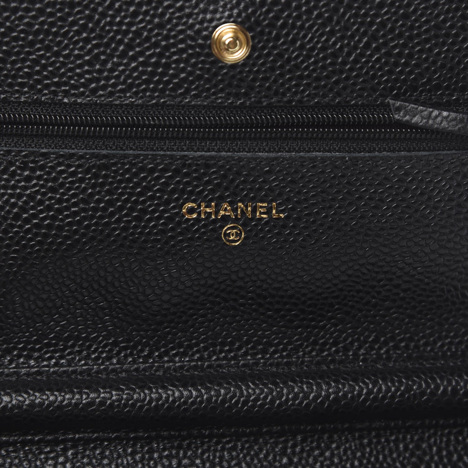 Chanel Caviar Quilted Wallet On Chain WOC Black 6 of 12