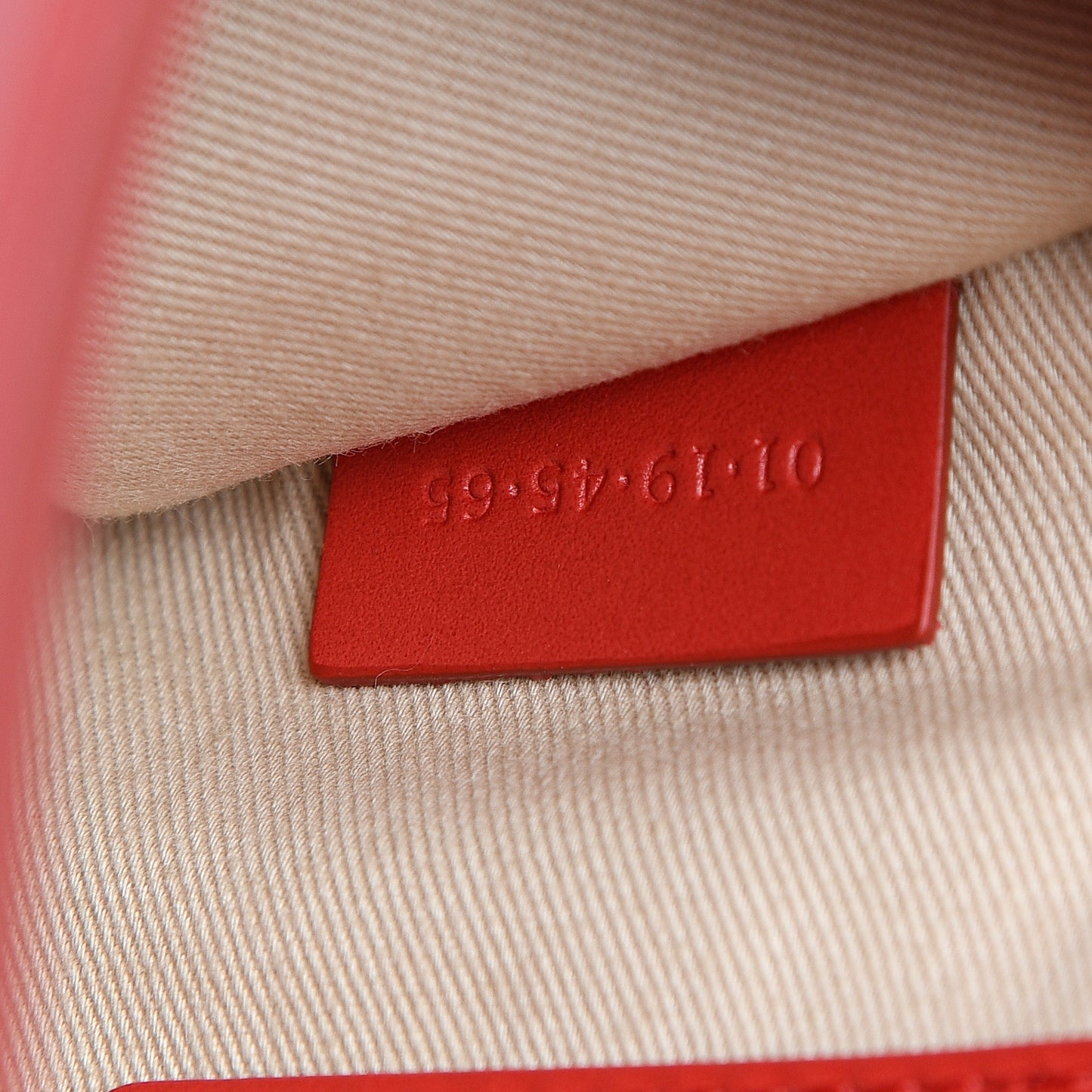 Calfskin Suede C Clutch With Chain Plaid Red