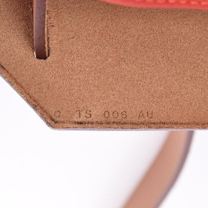 Hermes Vache Hunter Toile Herbag Zip 31 PM Rouge Tomate Natural 5 of 5