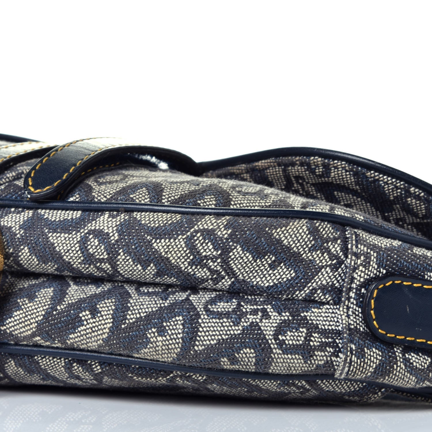 Christian Dior Monogram Saddle Bag Blue 9 of 10