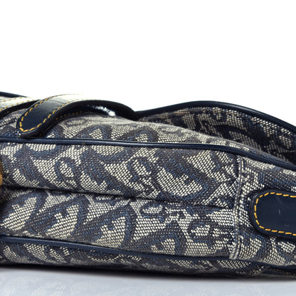 Christian Dior Monogram Saddle Bag Blue 9 of 10