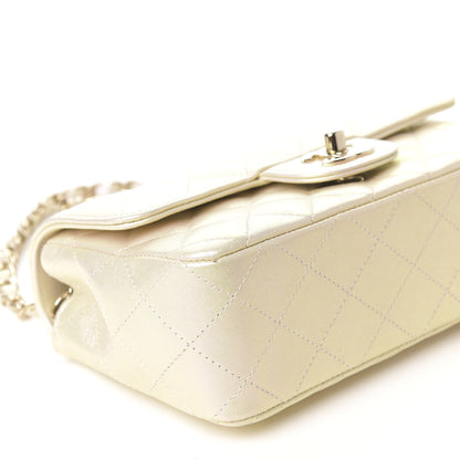Chanel Iridescent Lambskin Quilted Mini Rectangular Flap Ivory 4 of 9