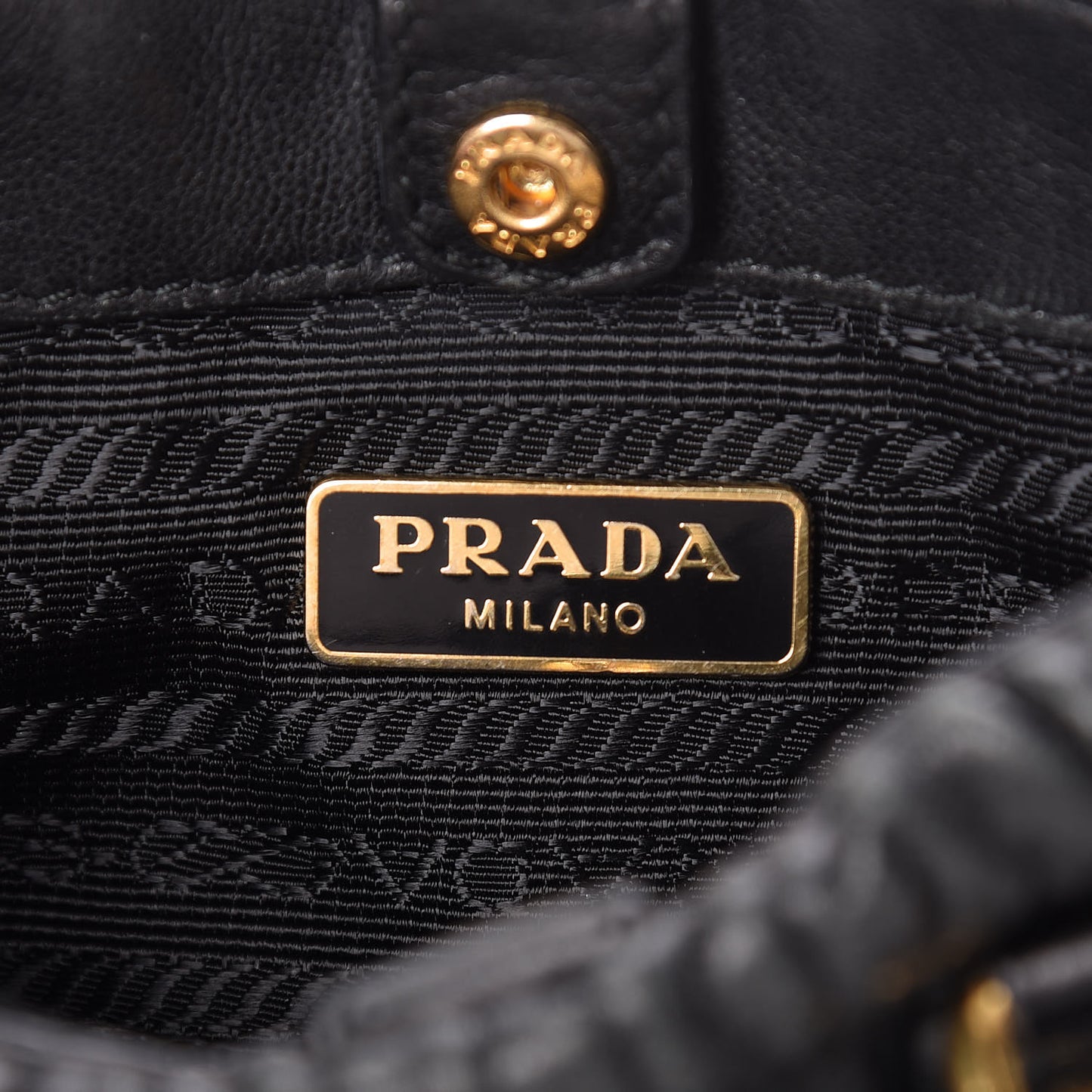 Nappa Gaufre Mini Crossbody Bag Black