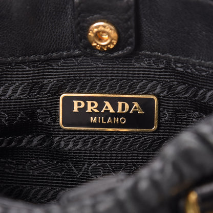 Prada Nappa Gaufre Mini Crossbody Bag Black 6 of 16