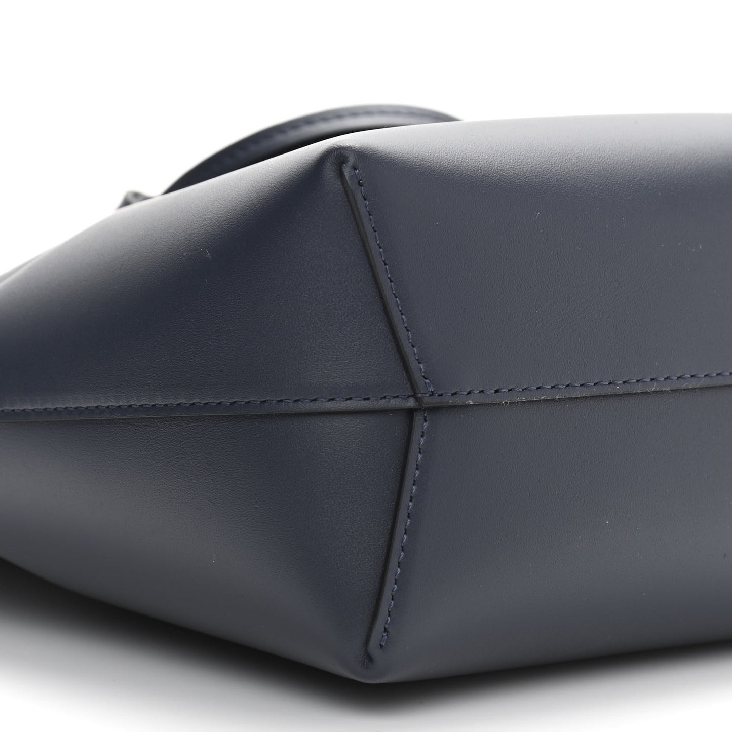 Calfskin Mini Bucket Bag Blu