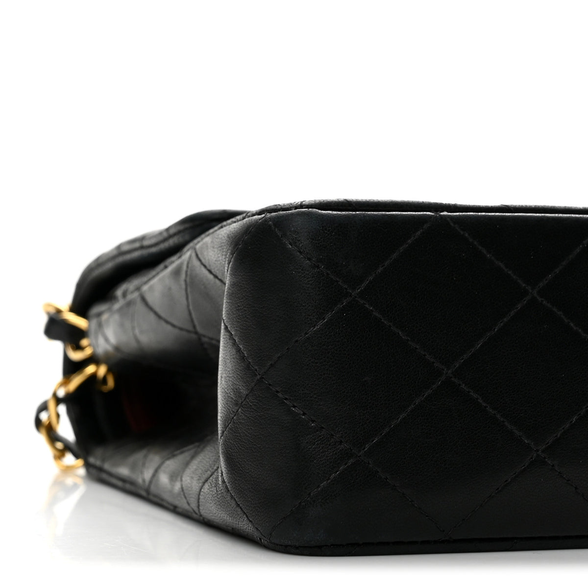 Chanel Lambskin Quilted Medium Double Flap Black 10 of 14