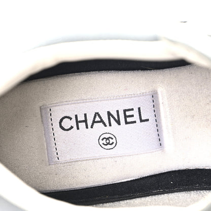 Chanel Fabric Suede Calfskin Quilted CC Sneakers 39 Dark Grey 8 of 8