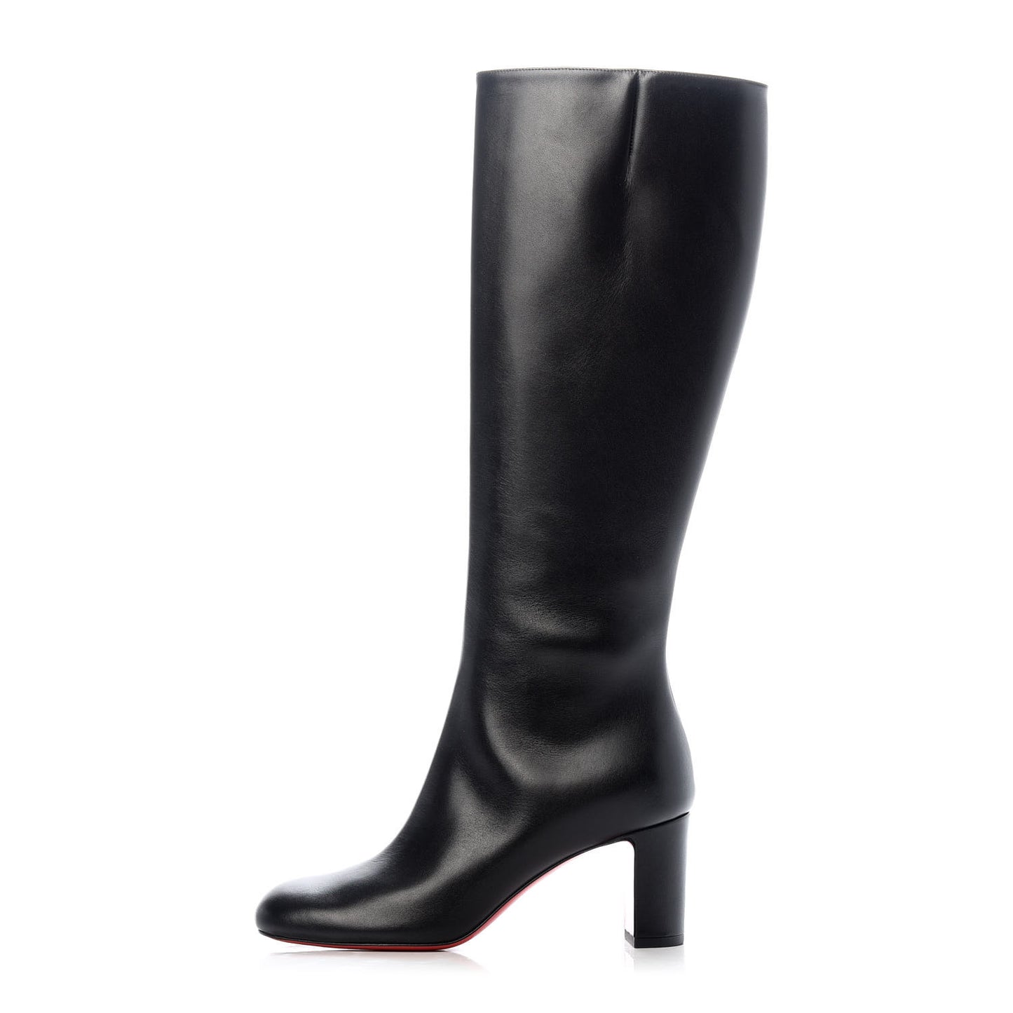 Calfskin Cadrilla Botta 70 Tall Boots 37 Black