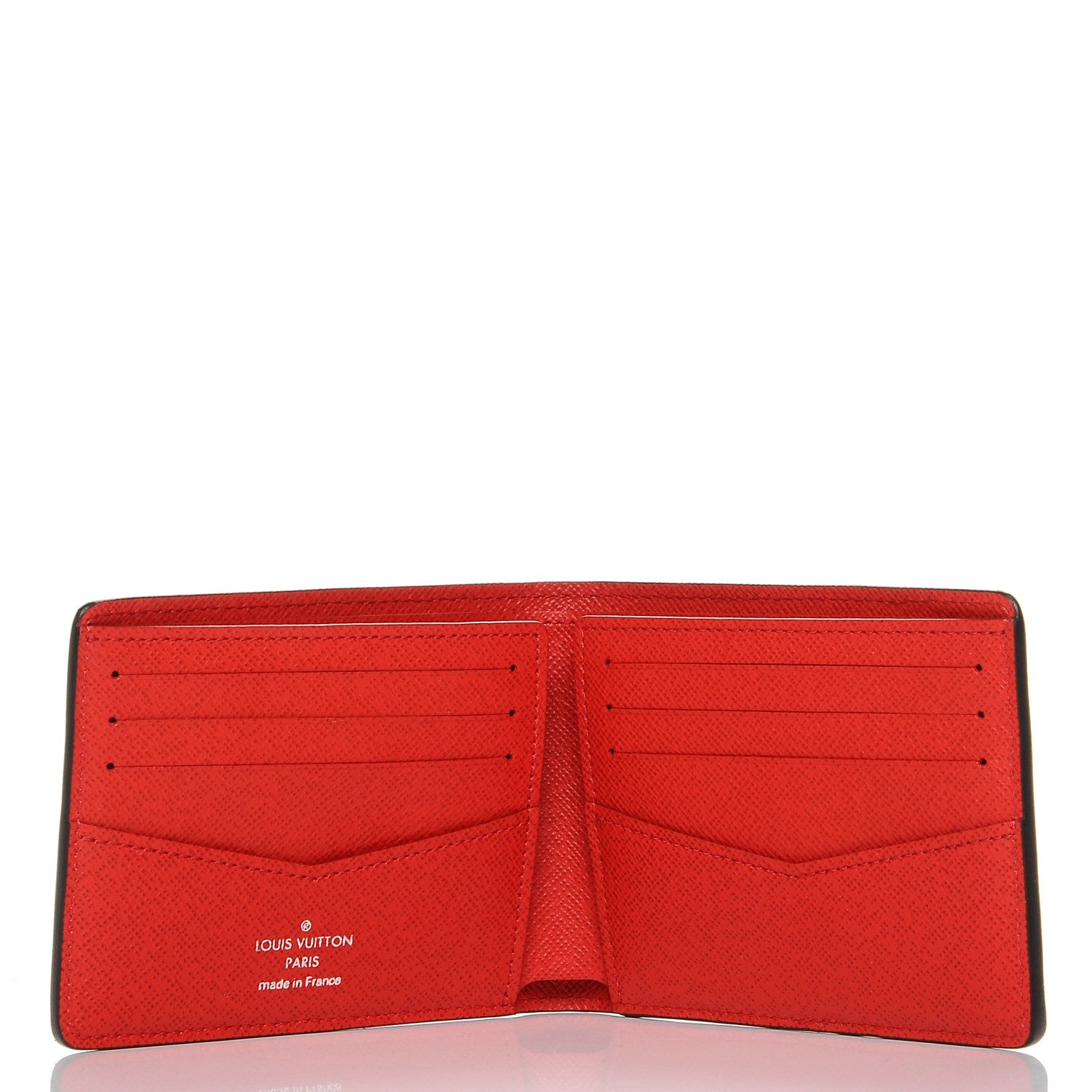 Louis Vuitton X SUPREME Epi Slender Wallet Red 5 of 8