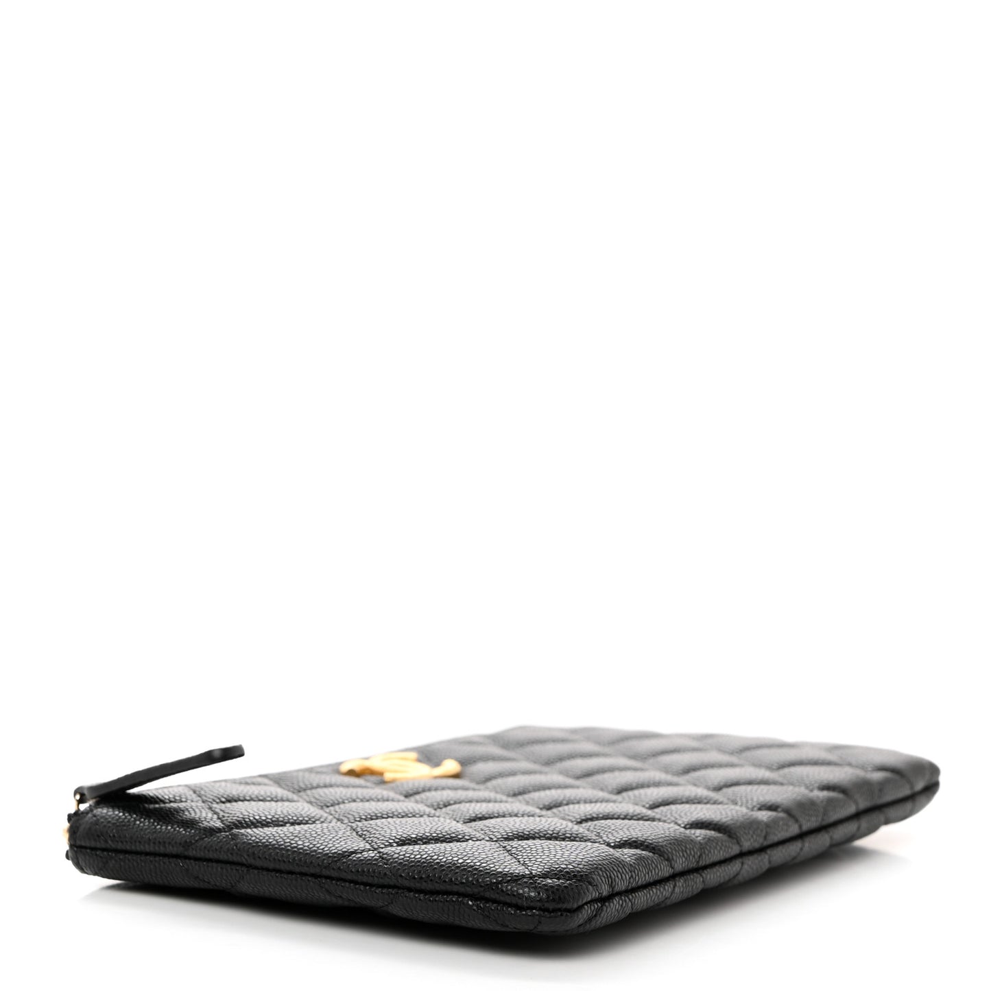 Caviar Quilted Small CC Cosmetic Case Black