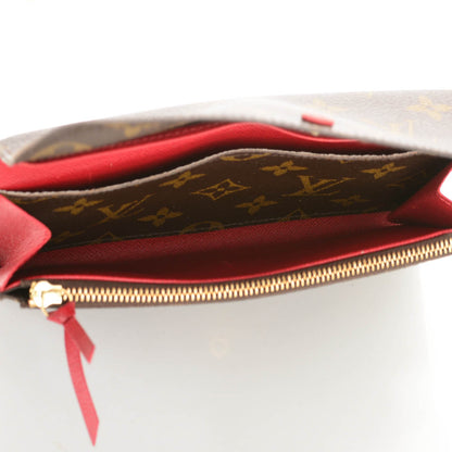 Louis Vuitton Monogram Emilie Wallet Red 7 of 9