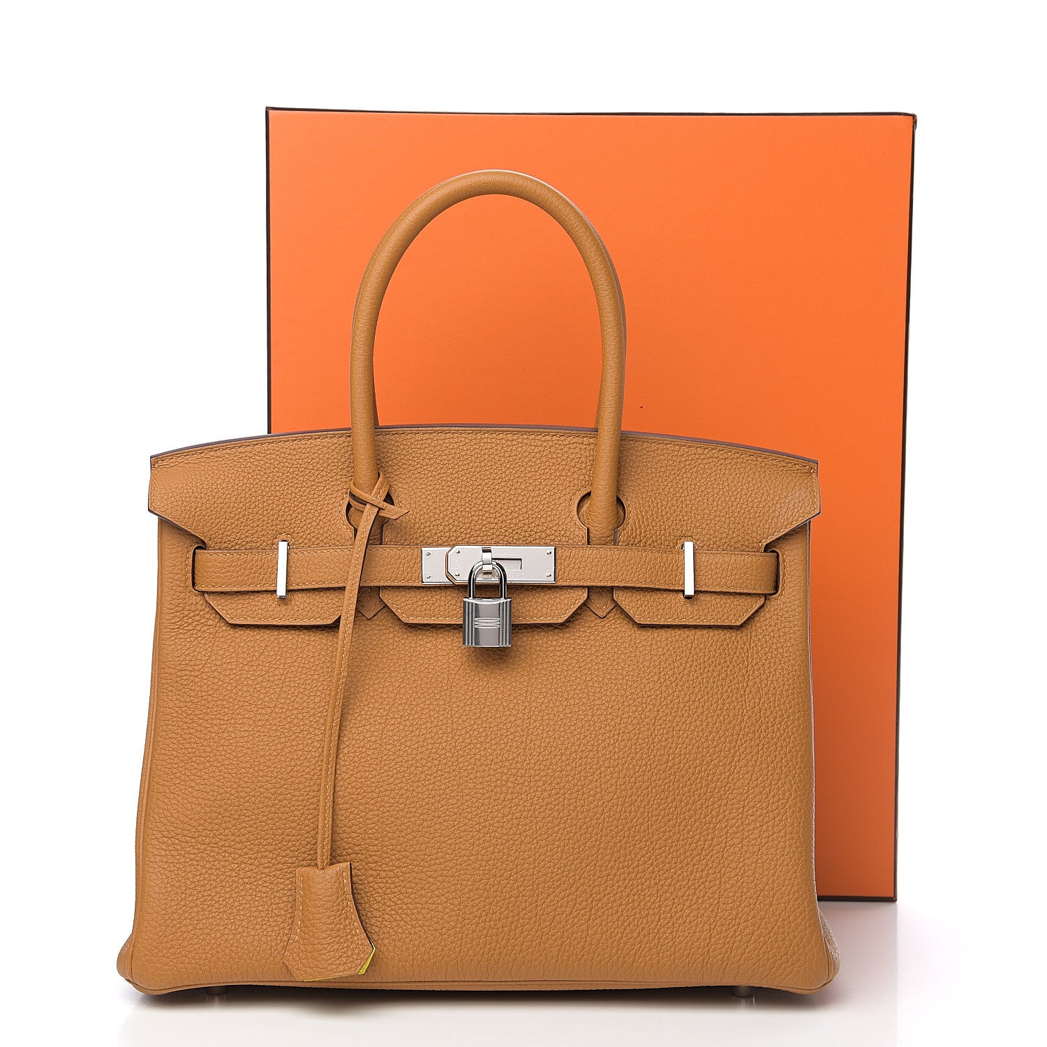 Hermes Togo Birkin Verso 30 Caramel Lime 10 of 10