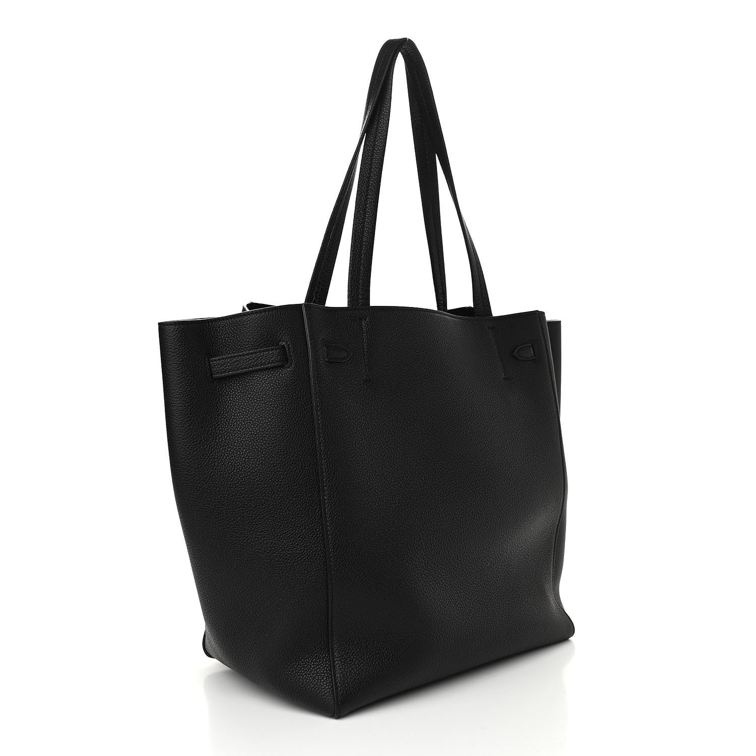 Celine Soft Grained Calfskin Small Belt Cabas Phantom Black 3 of 9