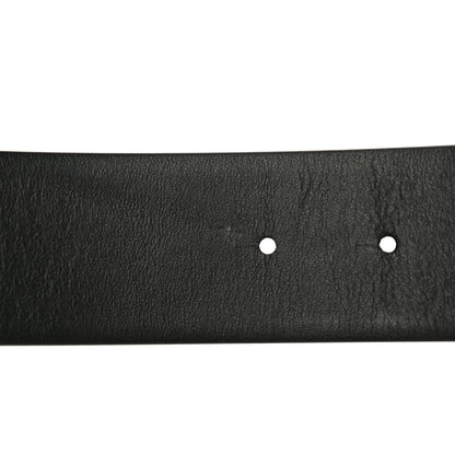 Valentino Garavani Glossy Calfskin Monochrome VLogo 40mm Belt 85 34 Black 7 of 9