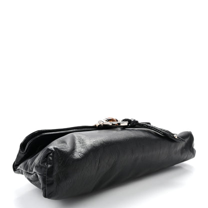 Gucci Calfskin Bamboo Croisette Clutch Black 4 of 10