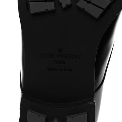 Louis Vuitton Calfskin Mens Formal Derby Shoes 9 Black 7 of 10