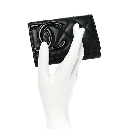 Chanel Calfskin Quilted Cambon Business Card Holder Black 2 of 9