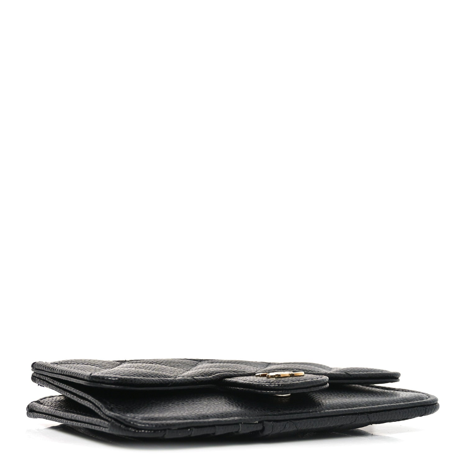 Chanel Caviar Quilted Flap Zip Card Holder Black 4 of 8