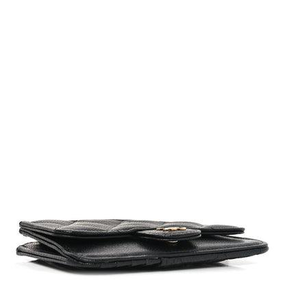 Chanel Caviar Quilted Flap Zip Card Holder Black 4 of 8