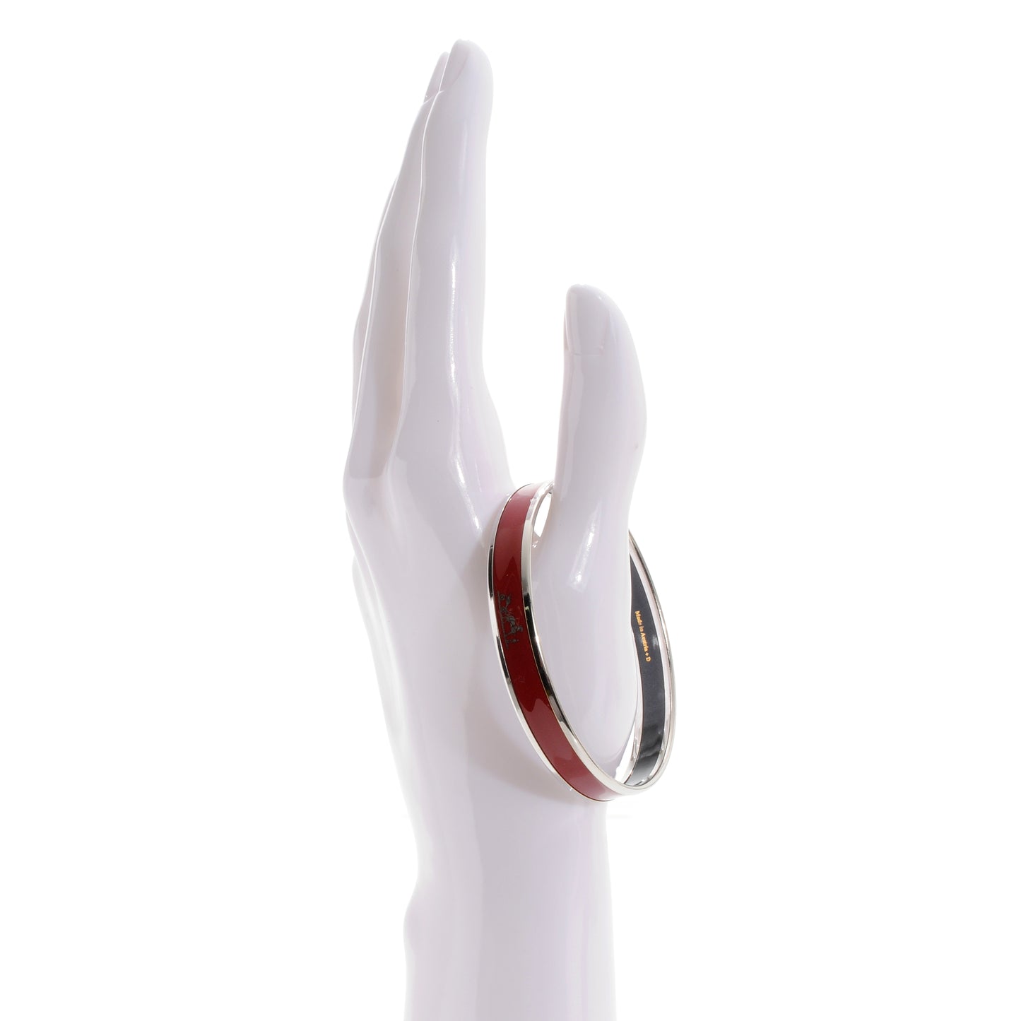 Enamel Narrow Caleche Bracelet PM 65 Red