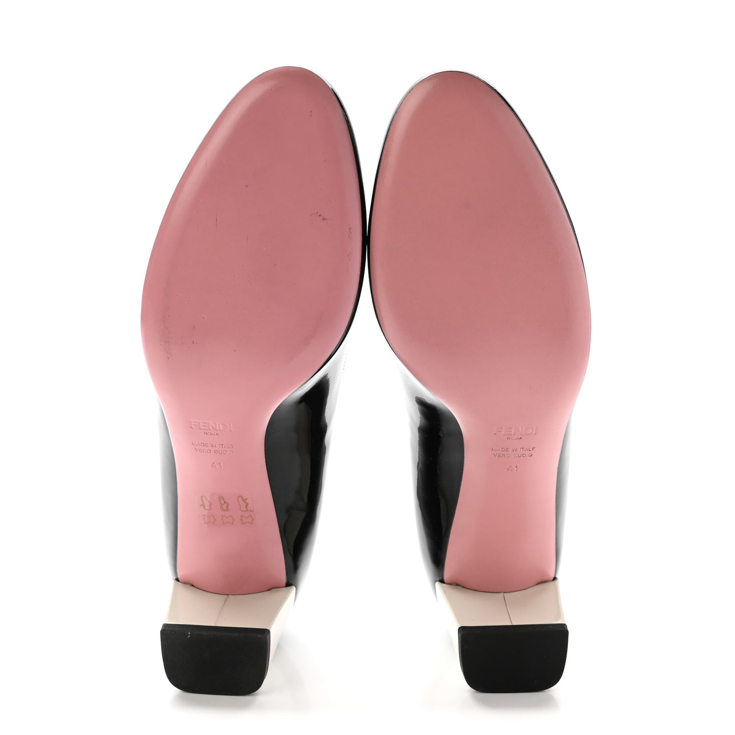 Patent Block Heel Pumps 41 Black