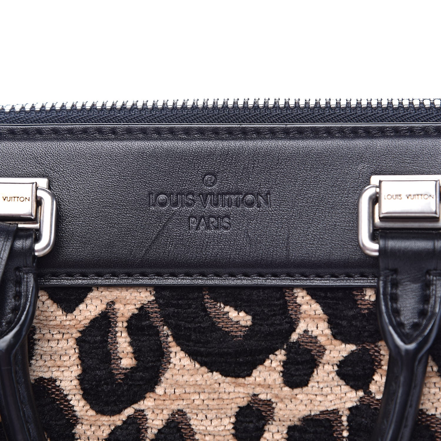 Louis Vuitton Jacquard Velvet Leopard Print Stephen Sprouse Baby Bag 12 of 12