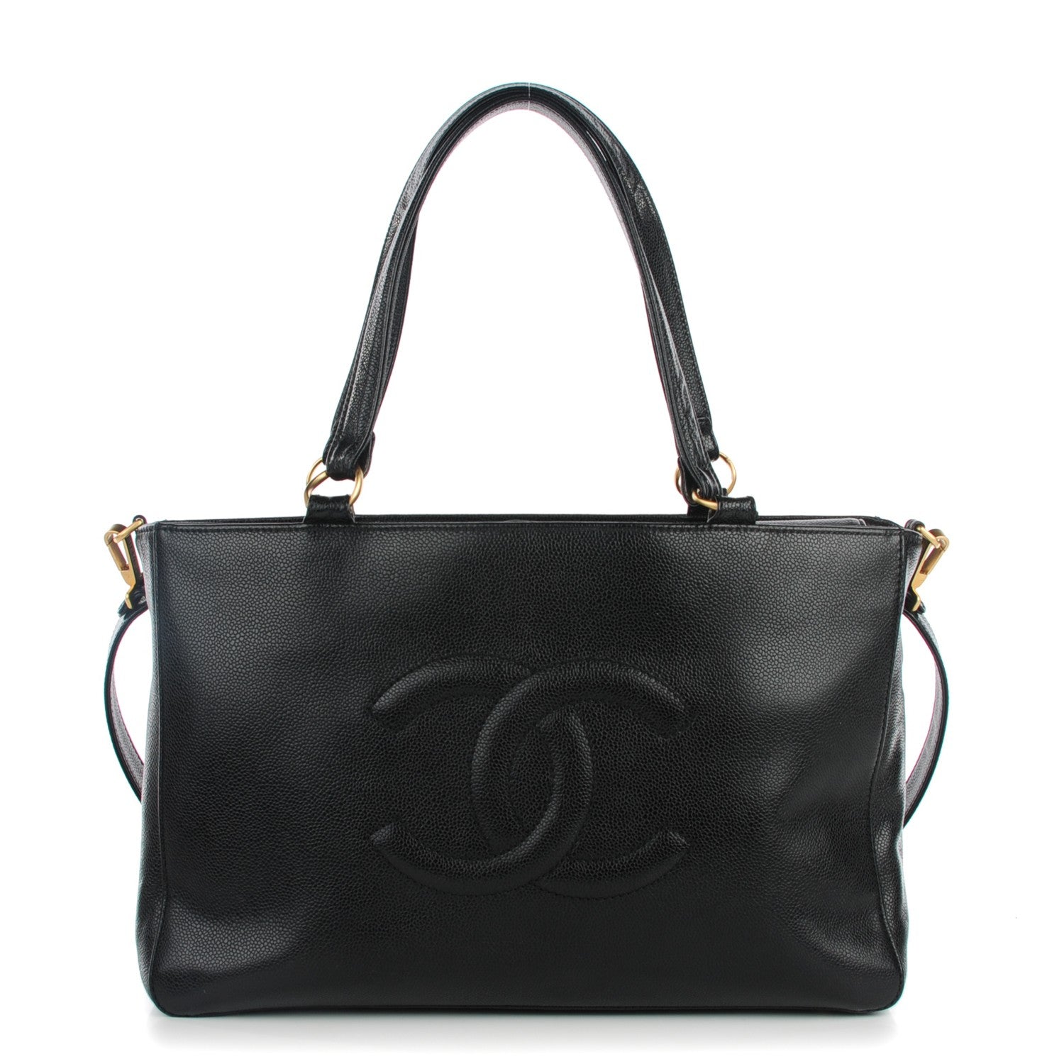 Chanel Caviar CC Timeless Tote Black 1 of 8