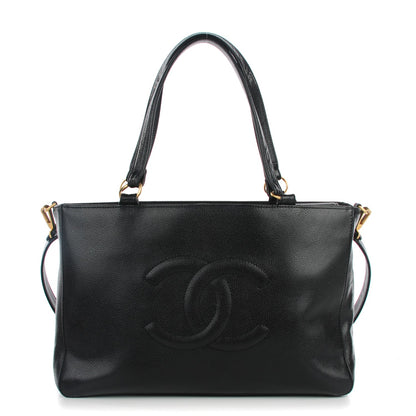 Chanel Caviar CC Timeless Tote Black 1 of 8