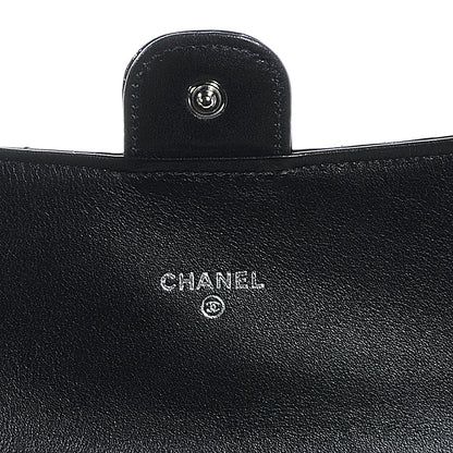 Chanel Patent Quilted Travel Wallet Black 4 of 10